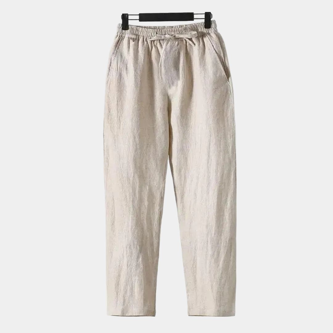 Pantalon homme à cordon - Beige