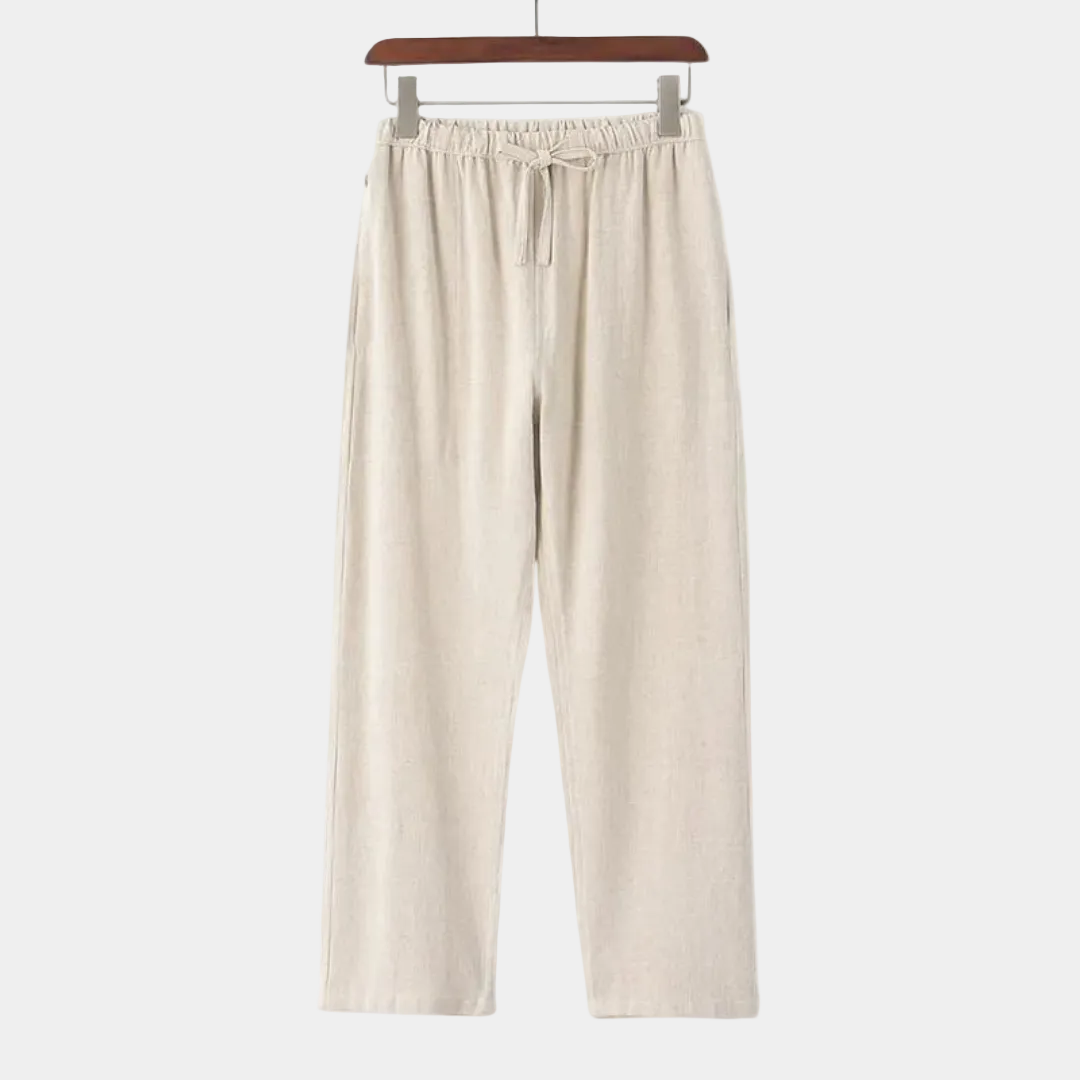 Pantalon homme à cordon - Beige