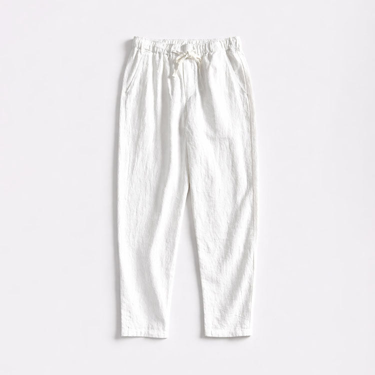 Pantalon homme à cordon droit - Blanc