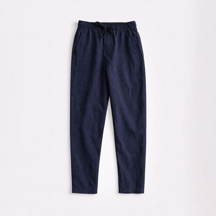 Pantalon homme à cordon droit - Bleu