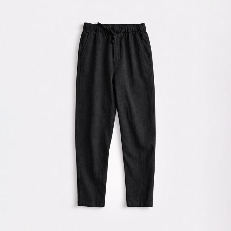 Pantalon homme à cordon droit - Noir