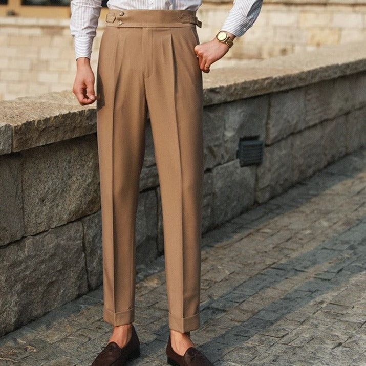 Pantalon homme à pinces - Kaki