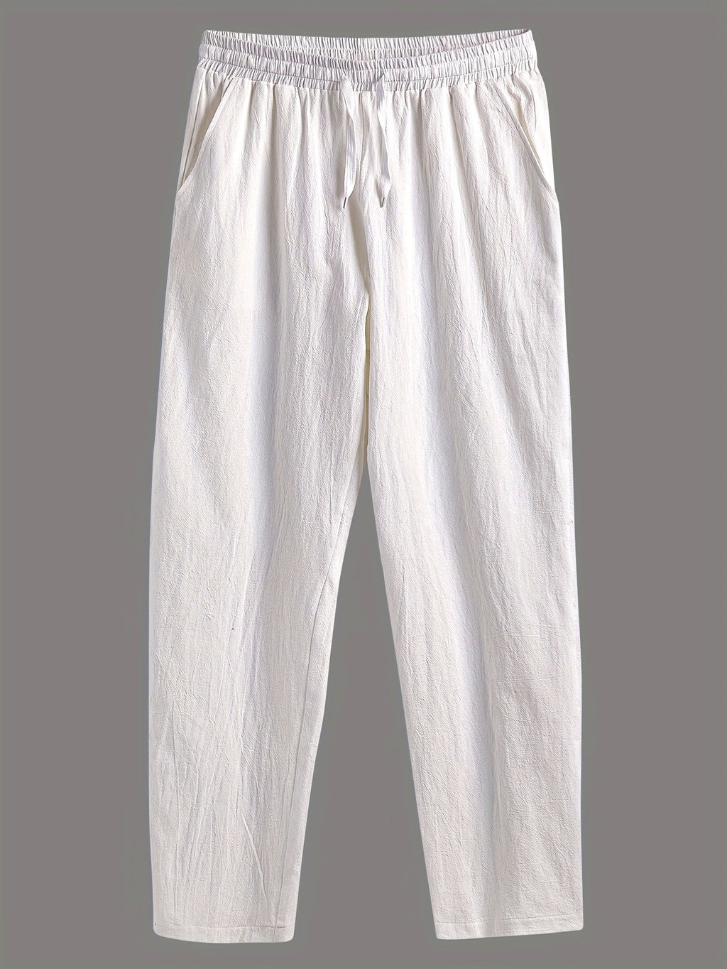 Pantalon homme cordon de serrage - Blanc