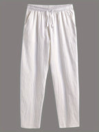Pantalon homme cordon de serrage - Blanc