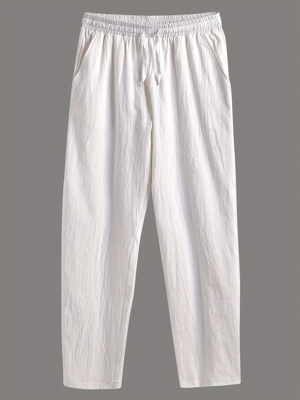 Pantalon homme cordon de serrage - Blanc