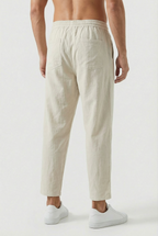 Pantalon Homme Coton-Lin – Coupe Ample Style Estival avec Poches - image 4