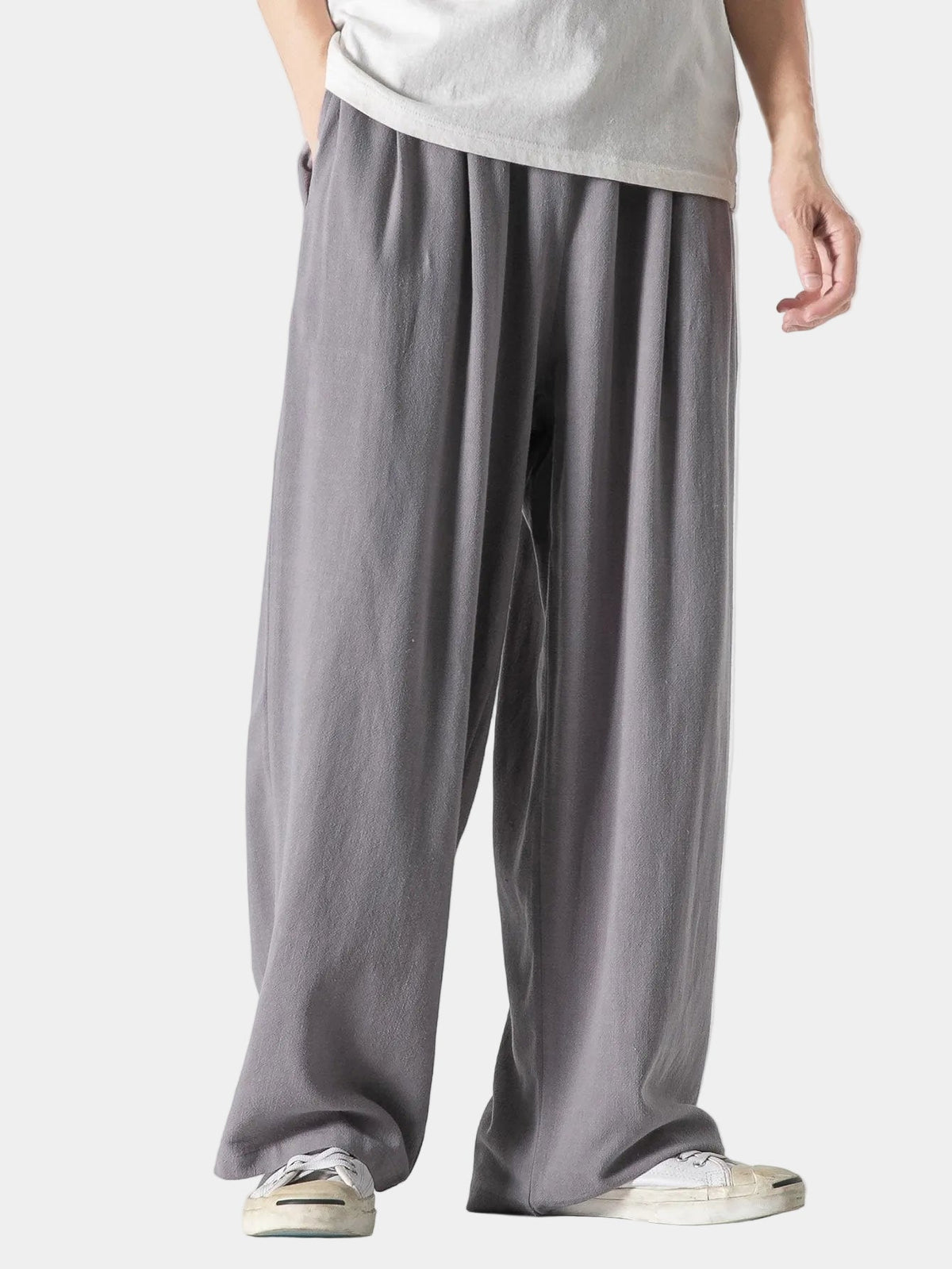Pantalon homme coupe ample - Gris