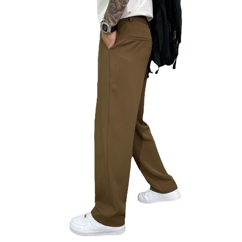 Pantalon Homme Élégant à Jambes Larges – Pantalon de Costume Oversize - image 2