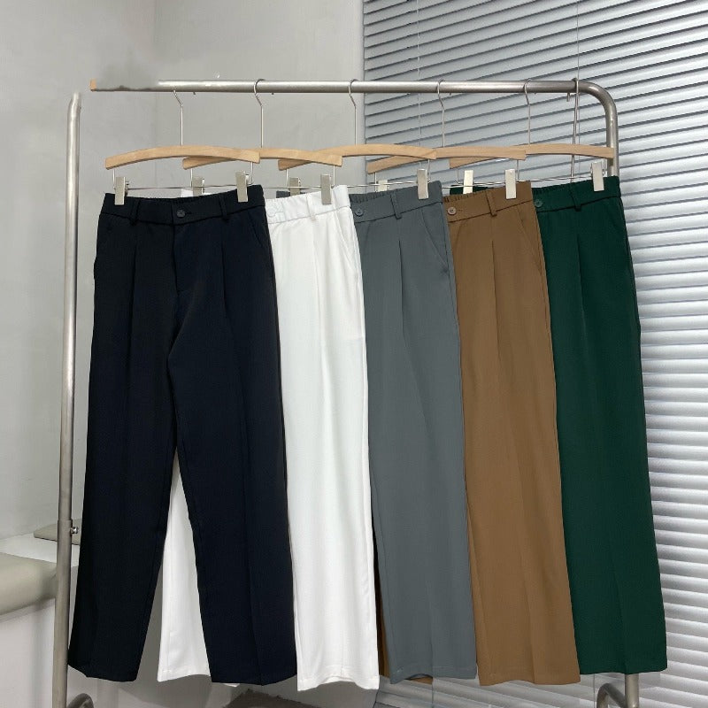 Pantalon Homme Élégant à Jambes Larges – Pantalon de Costume Oversize - image 3