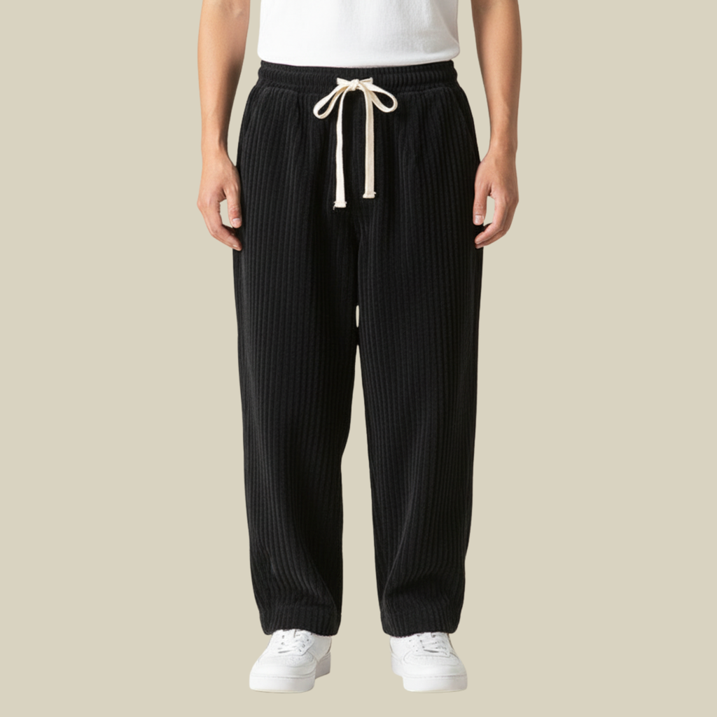 Pantalon Homme en Velours Côtelé Confortable – Taille Élastique avec Poches - image 13