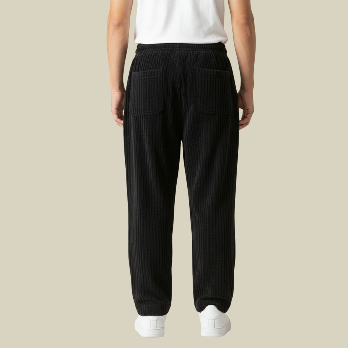 Pantalon Homme en Velours Côtelé Confortable – Taille Élastique avec Poches - image 14