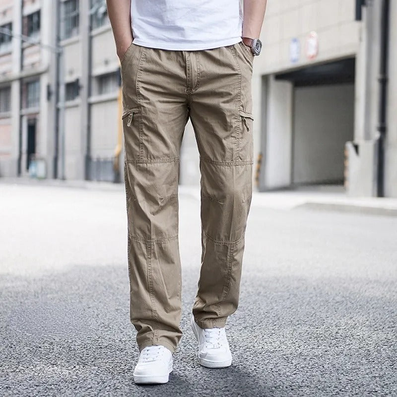Pantalon homme poches latérales - Kaki