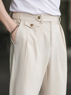 Pantalon homme taille boutonnée - image 4