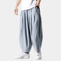 Pantalon homme taille élastique ample - Bleu clair