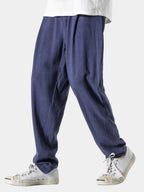 Pantalon homme taille élastique - Bleu marine