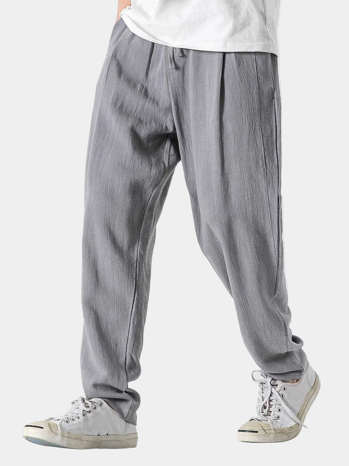 Pantalon homme taille élastique - Gris