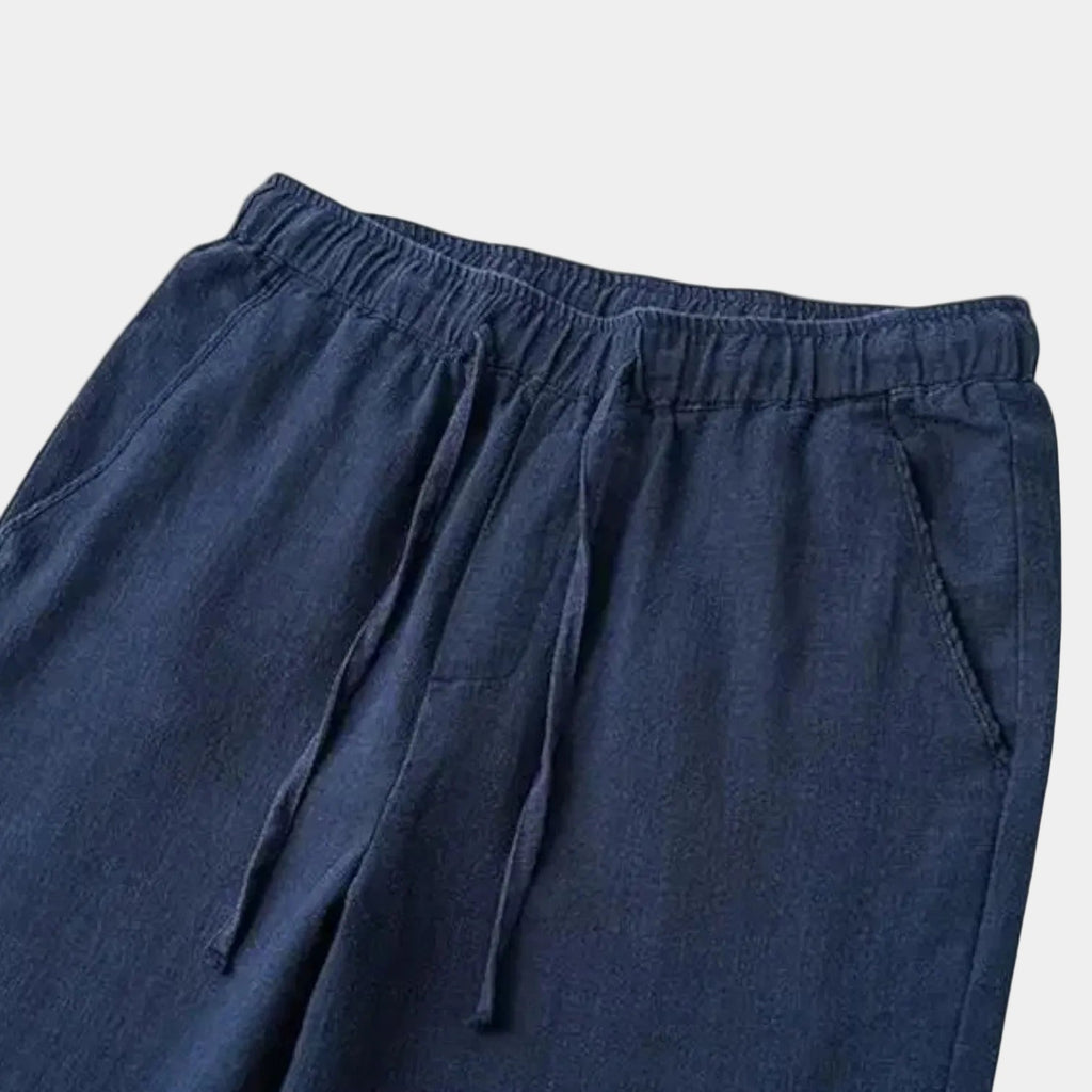 Pantalon homme taille élastiquée cordon - image 7