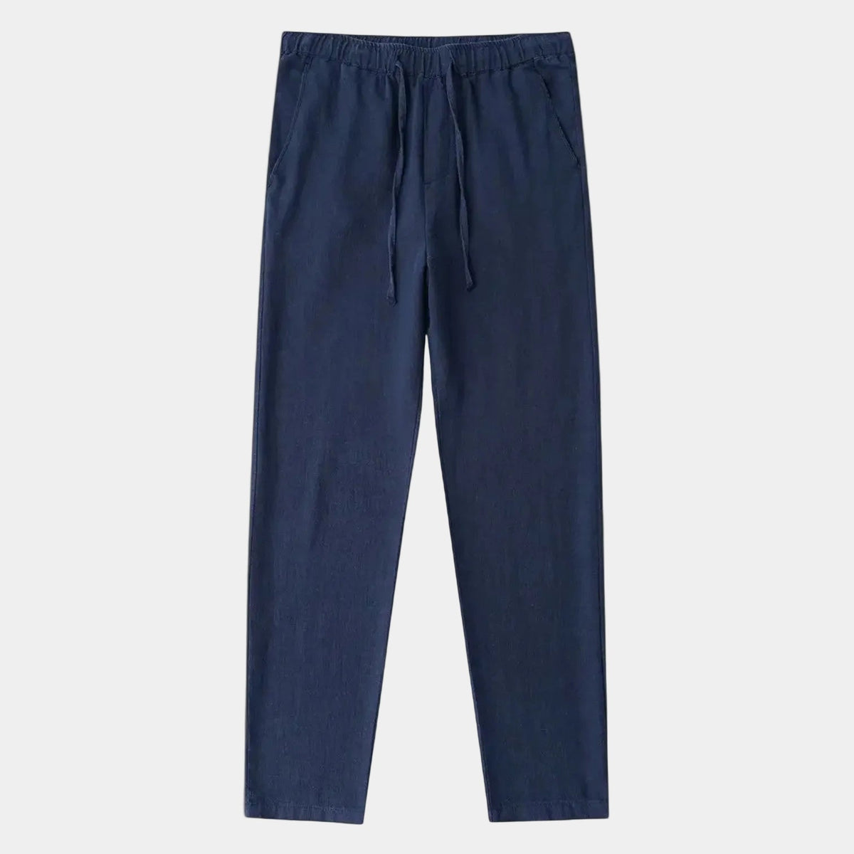 Pantalon homme taille élastiquée cordon - Bleu marine