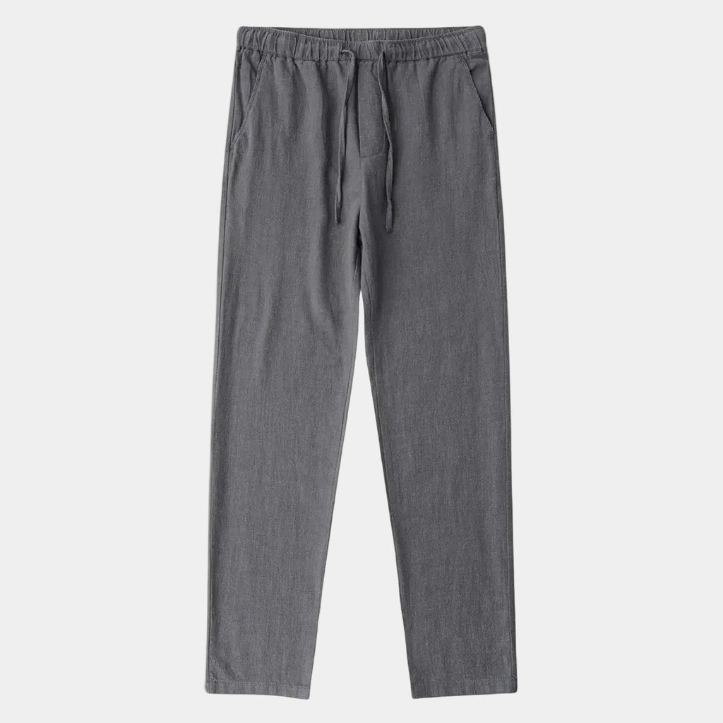 Pantalon homme taille élastiquée cordon - Gris