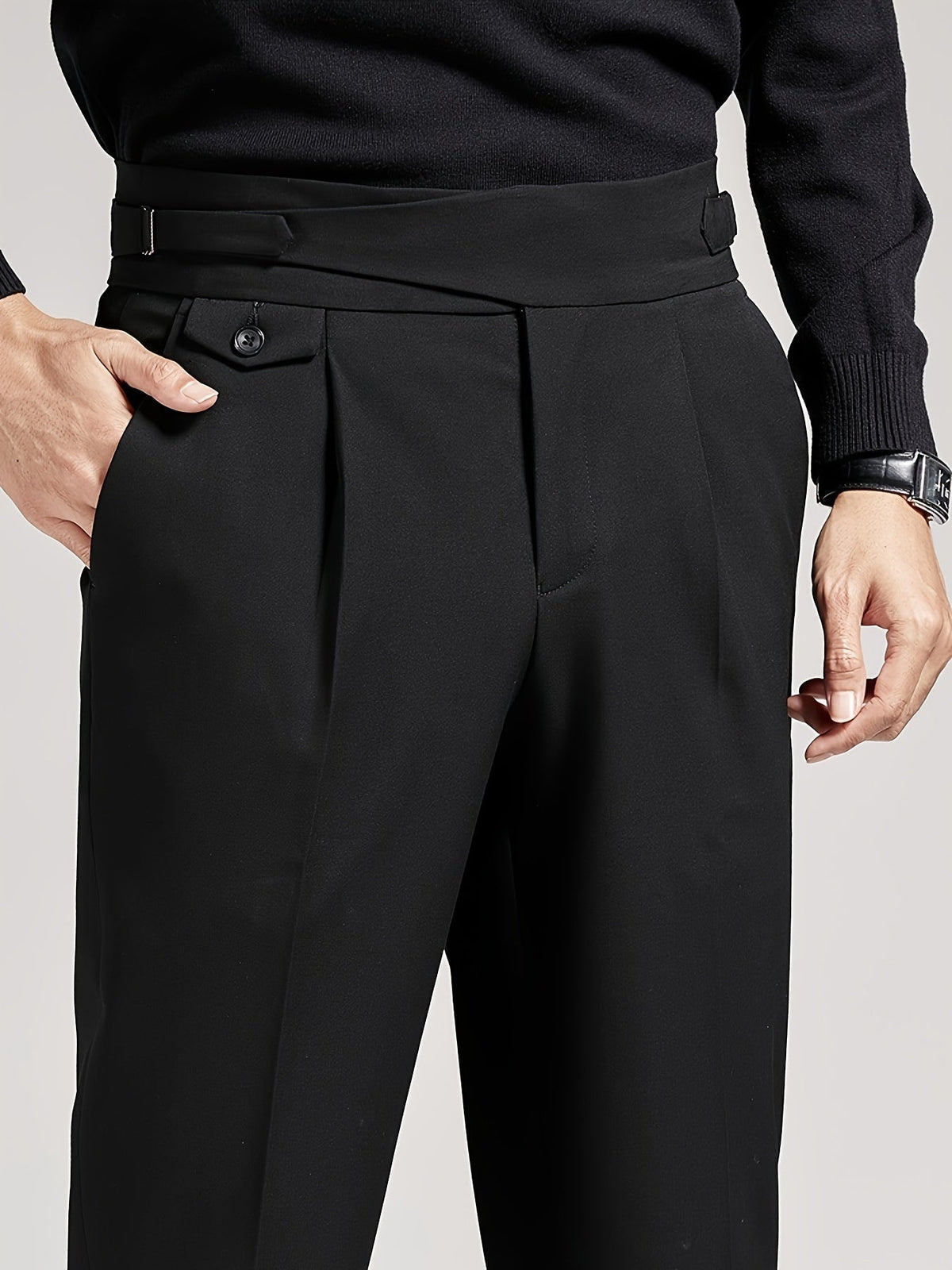 Pantalon homme taille haute - image 5