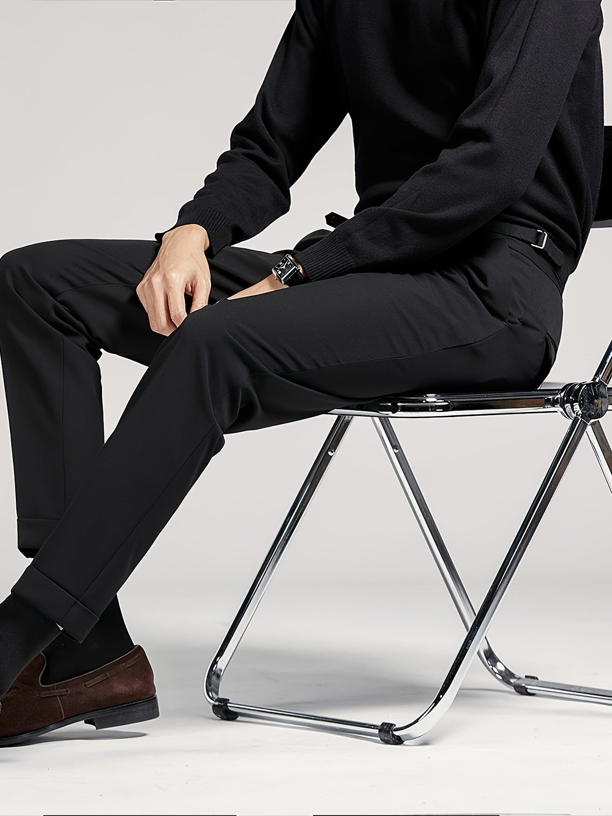 Pantalon homme taille haute - image 8