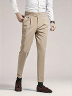 Pantalon homme taille haute - Kaki