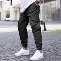 Pantalon Jogger Cargo Coupe Slim Moderne pour Homme – Pantalon Utilitaire Durable - Noir