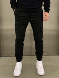Pantalon Jogger Cargo Homme Premium Ajusté – Style et Confort - Noir