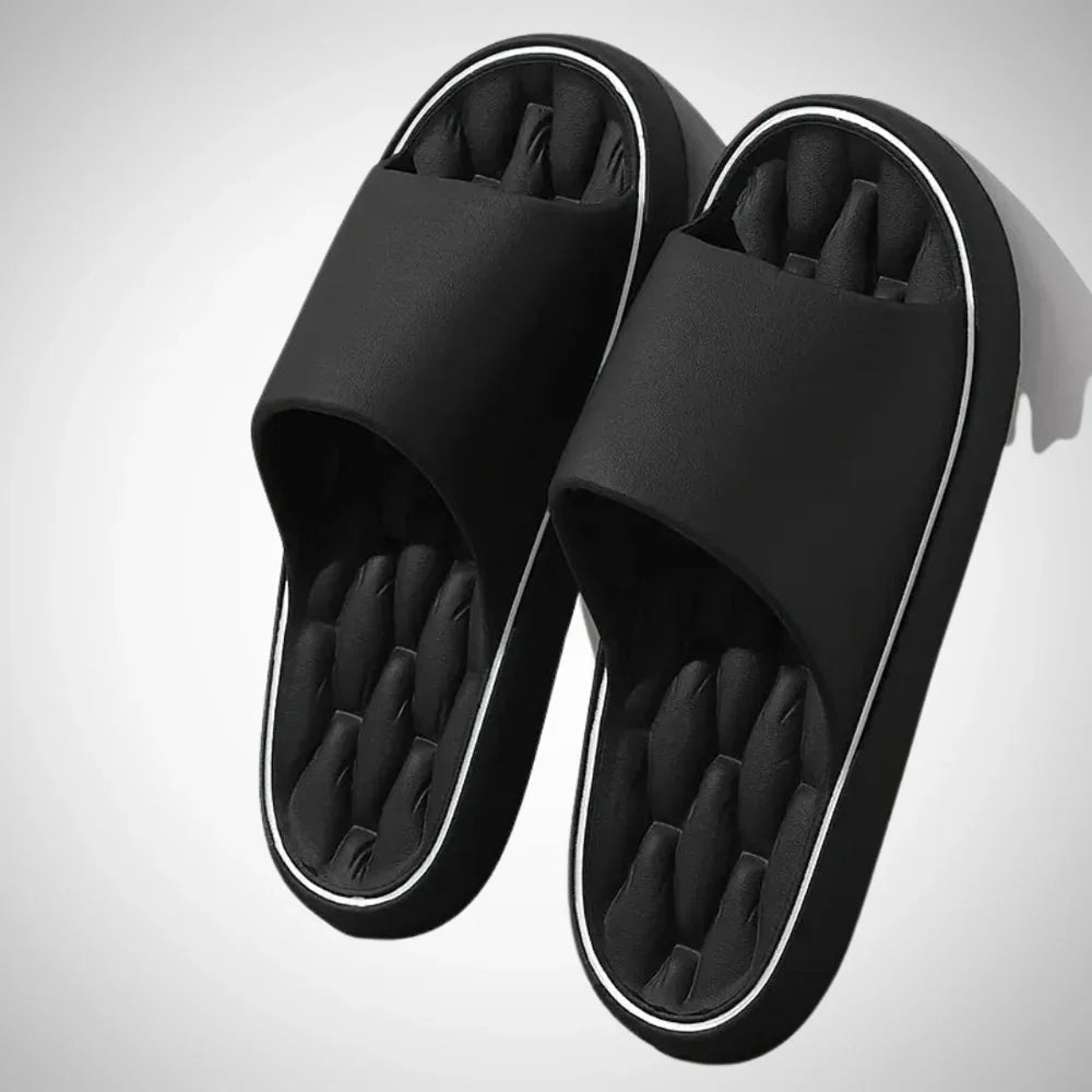 Pantoufles homme semelle épaisse - Noir
