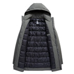 Parka Mi-Longue à Capuche pour Homme – Manteau d’Hiver Chaud - image 3