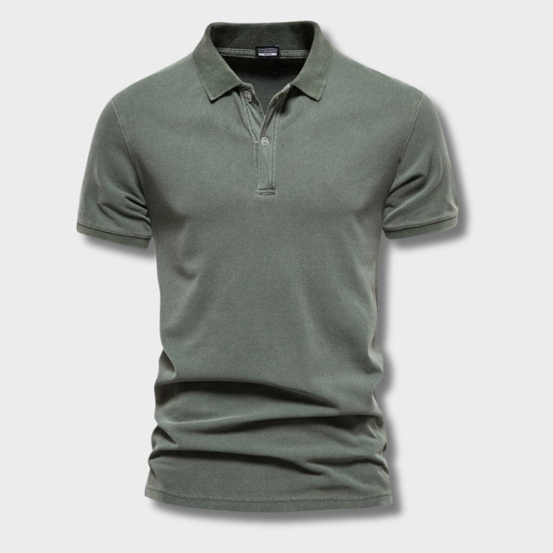 Polo Élégant Homme en Laine Mérinos – Maille Légère d’Été - Vert