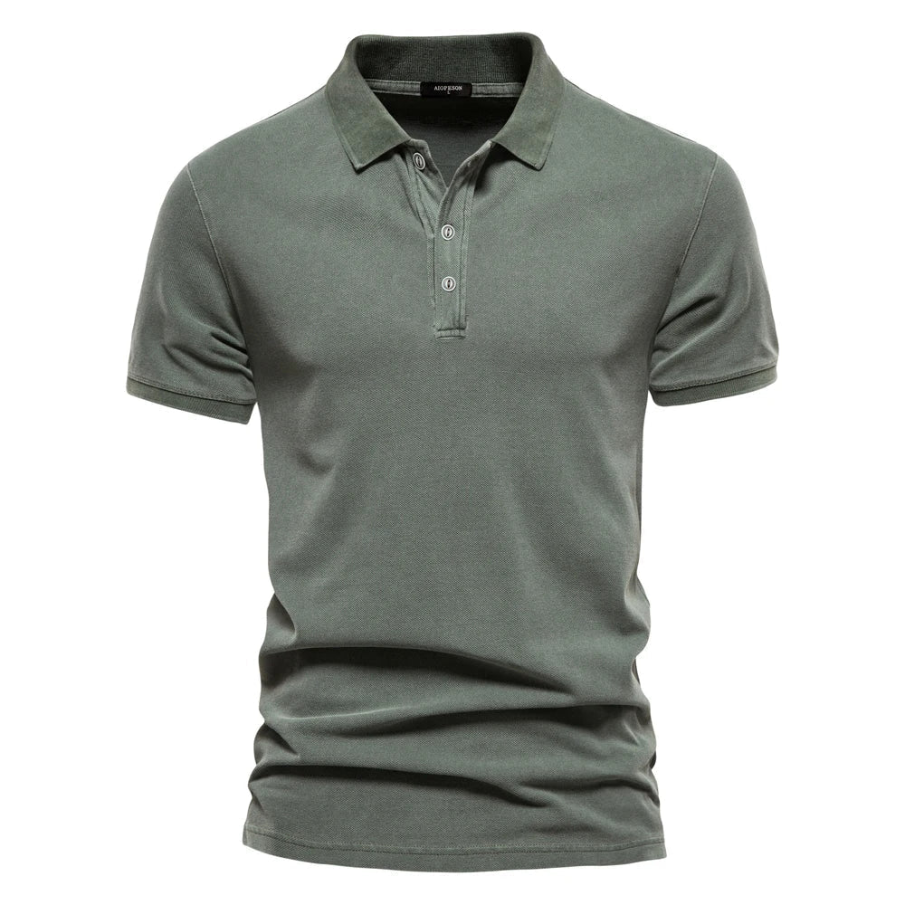 Polo Homme à Manches Courtes – Haut Décontracté et Confortable d’Été - Vert