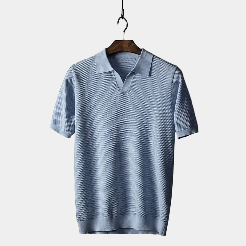 Polo homme col classique - Bleu clair