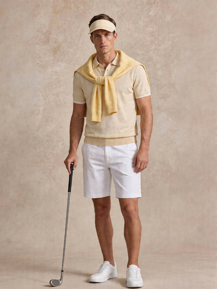 Polo homme col côtelé - image 2