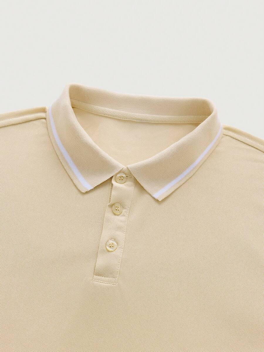 Polo homme col côtelé - image 5
