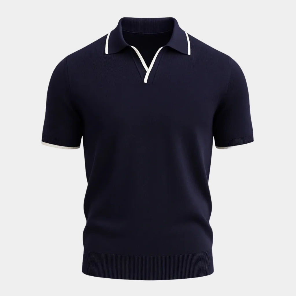 Polo homme col ouvert - image 1