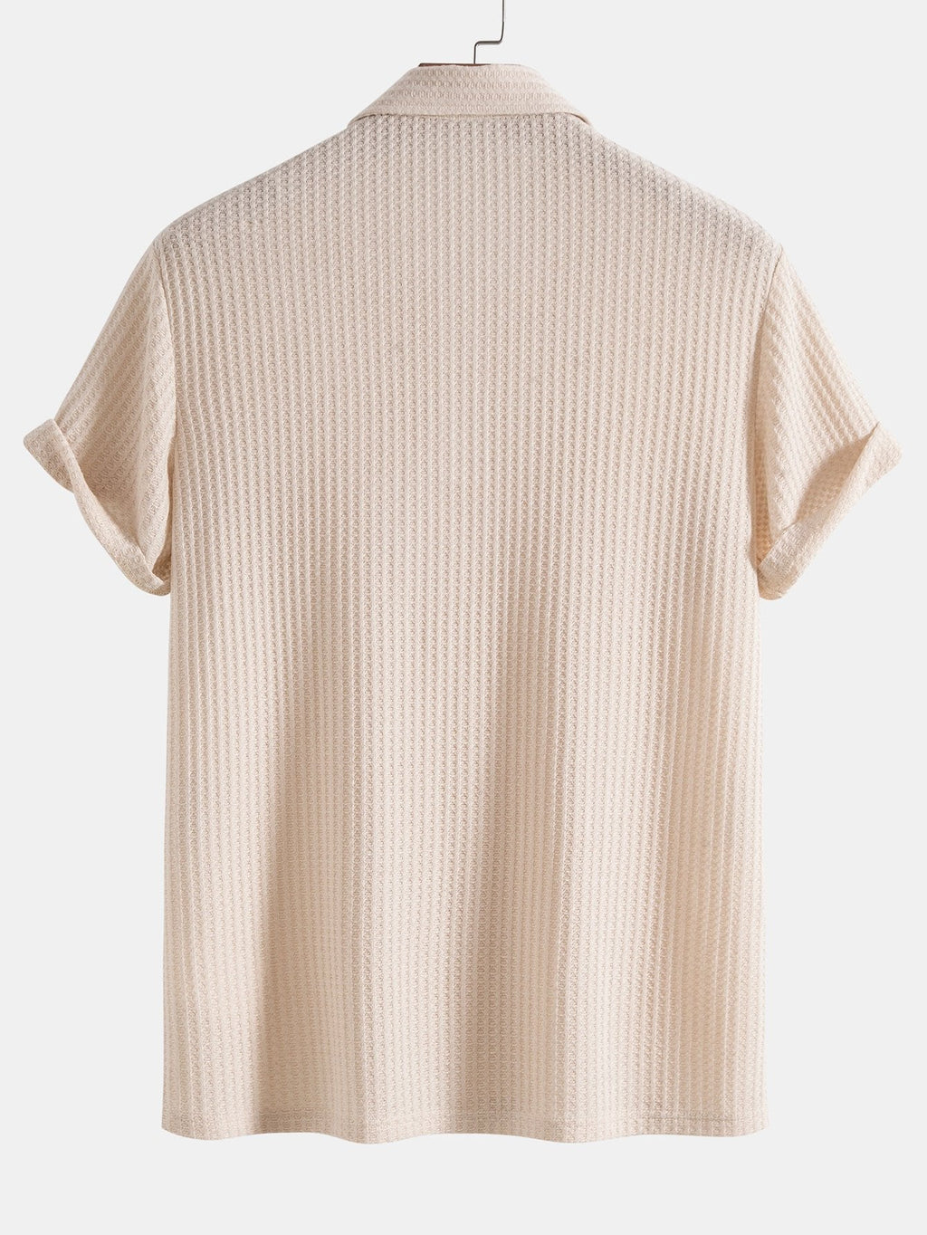 Polo homme maille gaufrée - image 4