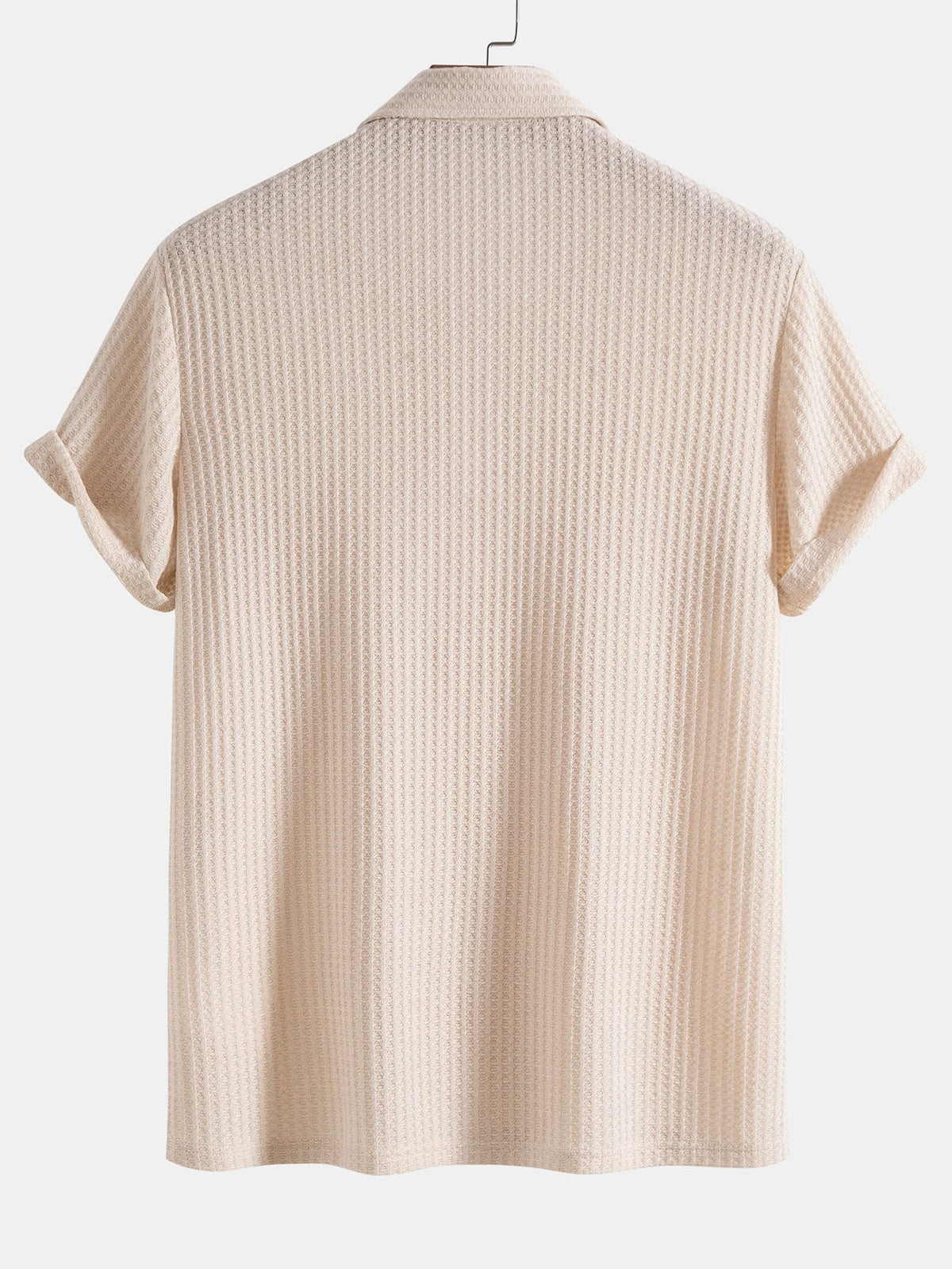 Polo homme maille gaufrée - image 4