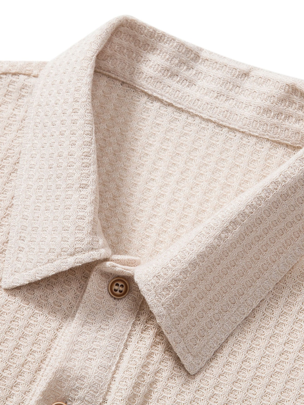 Polo homme maille gaufrée - image 5