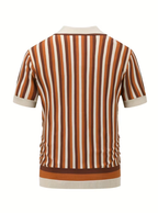 Polo homme maille tricotée rayée - image 9
