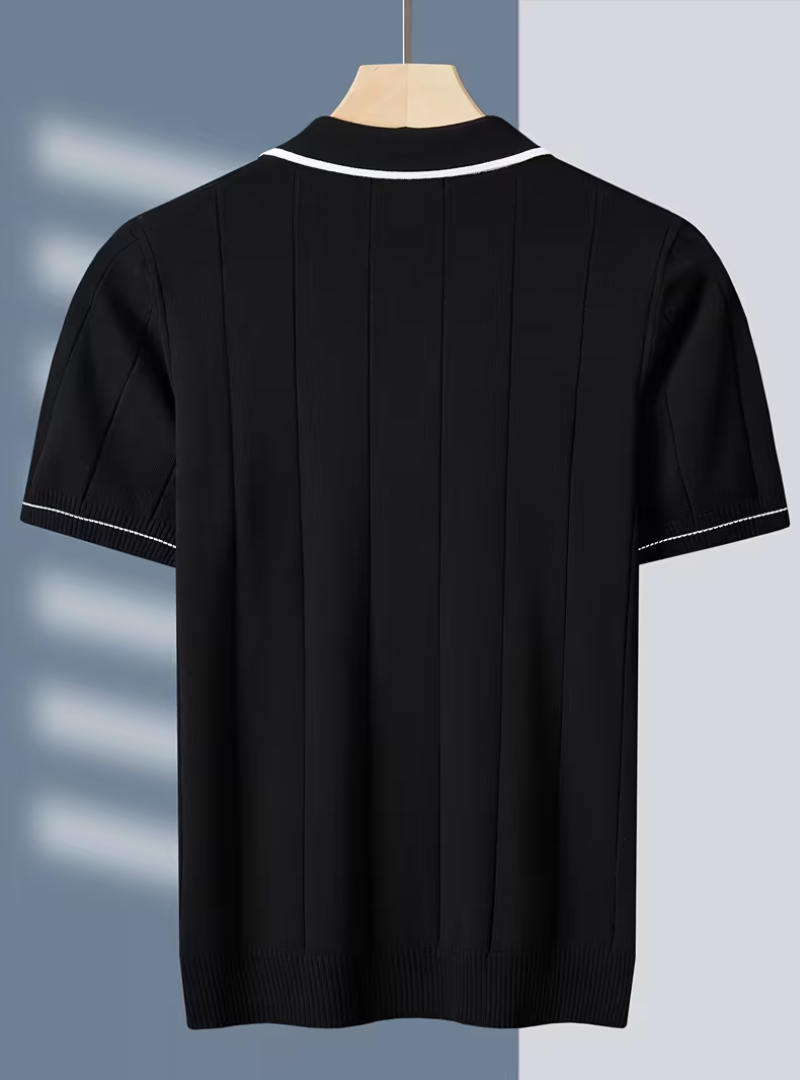 Polo homme maille verticale - image 4