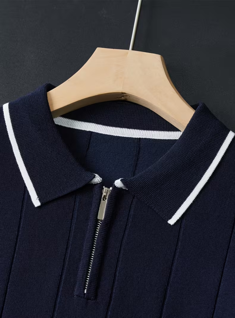 Polo homme maille verticale - image 5
