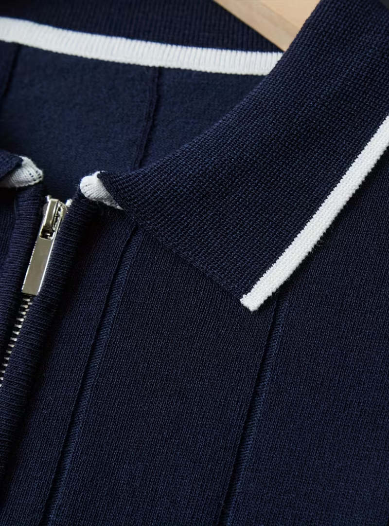 Polo homme maille verticale - image 9
