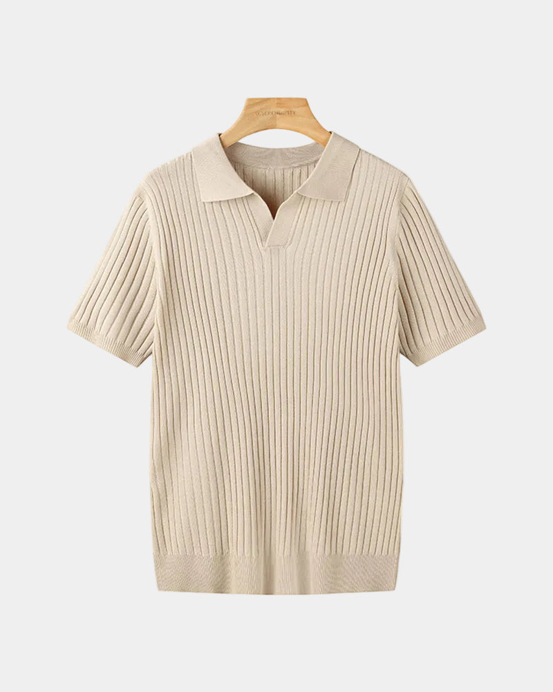 Polo homme manches courtes - Beige