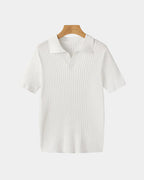 Polo homme manches courtes - Blanc