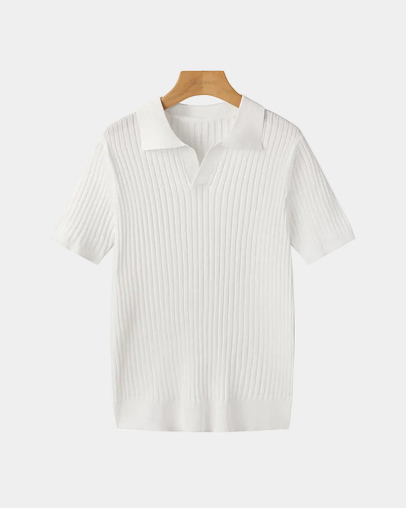 Polo homme manches courtes - Blanc