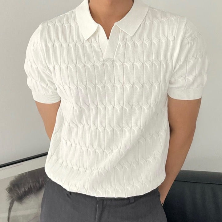 Polo homme manches courtes - Blanc