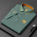 Polo Homme Premium Élégant Stylé Luxe – Respirant, Coupe Classique, Coton Doux, Tee-shirt Décontracté - Vert