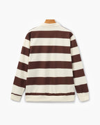 Polo homme rayé manches longues - image 3