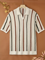 Polo homme rayures verticales - Multicolore